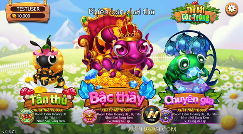 Hướng dẫn chơi game thợ săn côn trùng nhận quà khủng